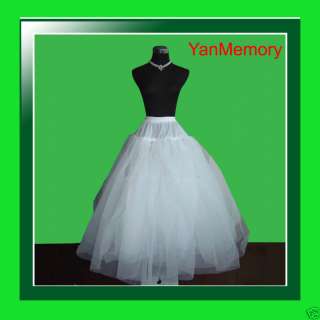   Size Flowergirl Hoopless White Net Petticoat Crinoline Underskirt New