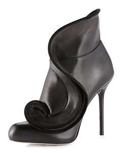 Sergio Rossi Swirl Flap Ankle Boot  