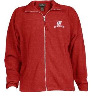  Wisconsin Badgers Score Full Zip Fleece Jacket Sports 