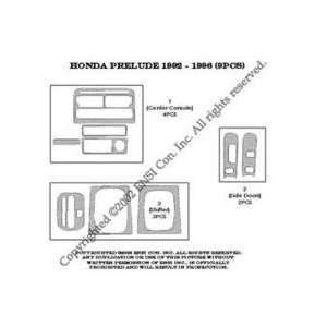 Honda Prelude Dash Trim Kit 92 96   9 pieces   Chrome (5 