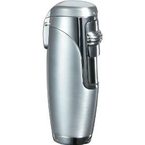  Visol Triad Brushed Satin Silver Triple Torch Flame 