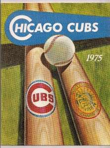 1975 Chicago Cubs Spring Training Program  