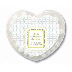Wedding Favors Yellow Its a Baby Shower Design Personalized Heart 