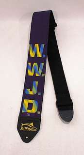   CHRISTIAN GUITAR STRAP WWJD WHAT WOULD JESUS DO? free 2 FENDER PICK