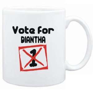    Mug White  Vote for Diantha  Female Names
