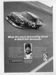 1990 CHEVY LUMINA DALE EARNHARDT   DEMANDING DRIVER VINTAGE AD 