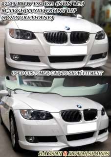 07 10 BMW E92 E93 2dr M Tech Front Lip (Urethane)  