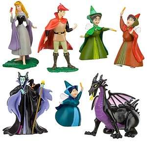 Disney SLEEPING BEAUTY 7 Pc Party Cake Toppers Play Set  