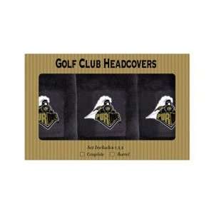 Purdue Boilermakers 3 Pack Golf Club Head Cover Sports 