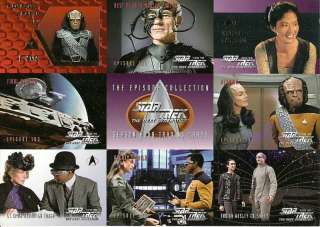 Star Trek TNG season 4 9 card prototype promo panel P1  