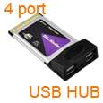 Black 4 Port USB 2.0 High Speed HUB ON/OFF Sharing Switch For Laptop 