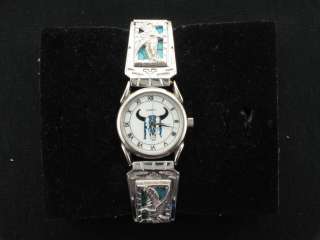 Sterling & Turquoise Quartz Watch with new battery  