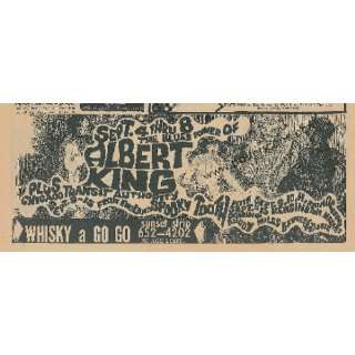Albert King Spooky Tooth CTA Whiskey LA 1968 Gig Ad 