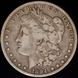 1894 P Morgan Silver Dollar Very Scarce Rare MS+  