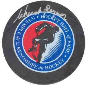  Chuck Raynor Autographed Hall of Fame Hockey Puck Sports 