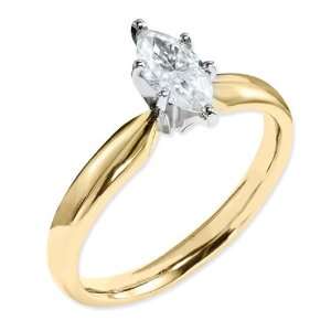  14ky 1/2 Ct. Marquise Solitaire Ring Jewelry
