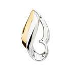 IceCarats 14K White/Yellow Gold 28.50X15.88 Mm Two Tone Chain Slide