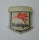 Vintage Gas Station Oil Hat Badge Mobilgas Mobile Red Horse Pegasus