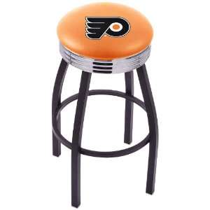   Hockey Philadelphia Flyers Orange Counter Stool