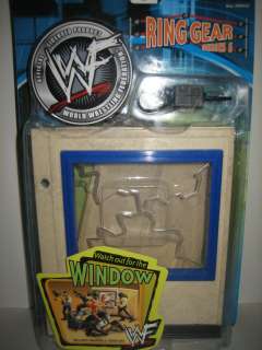 WWE wrestling figure BREAKABLE WINDOW WALL Accessory Ring Gear MOC toy 