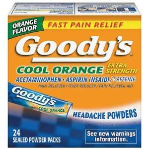  Goodys Headache Powder Cool Orange 24 ct. (Pack of 5 