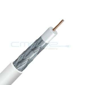   RG6 Quad Shield White 1000 feet Wooden Spool Cable 1000ft Electronics