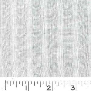  54 Wide WOVEN STRIPE SHEER   WHITE Fabric By The Yard 