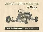 Vintage & Rare 1963 P R Enterprises Mercury Hornet XS 83 Go Kart Ad