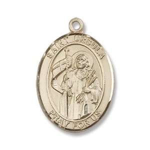 St. Ursula Patron Saints Gold Filled St. Ursula Pendant Stainless Gold 