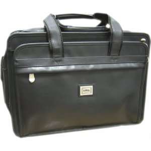    Totes NMS33 Black Expandable Leather Briefcase