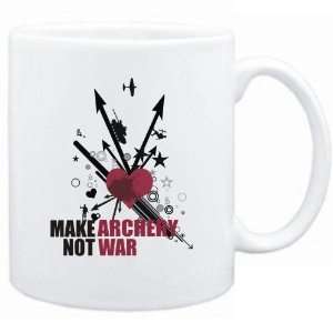  New  Make Archery Not War  Mug Sports