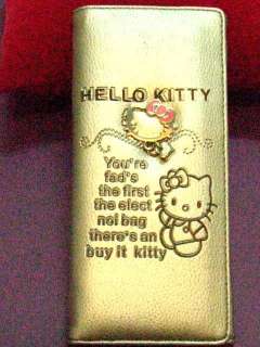 Hello Kitty long wallet purse silver 18cm x 9cm  