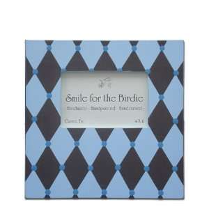  Blue & Chocolate Harlequin Picture Frame Baby
