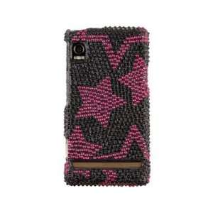  Reinforced Diamond Covered Phone Case Pink Star For 