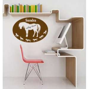 Horse personalized decal dry erase pony sticker 20 X 14 inches sold by 