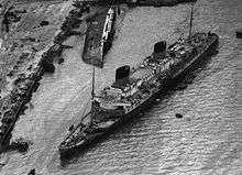   sunk following a collision with the capsized Paris at Le Havre