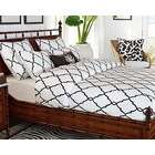 MDS Crewel Bedding Irongate Black on White Cotton Duvet Cover   KING
