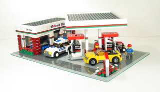 Lego Custom Gas Station City Town 10185 10197 10211 10218 3180 7993 