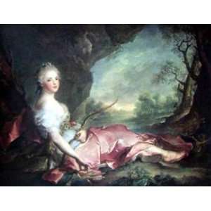  Madame Adelaide 1749 by J.m. Nattier (dapres) 11x8