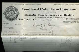 1910 Document Southard Robertson Co Magnetic Stoves  