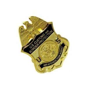 CBP Office of Air and Marine Air Interdiction Mini Badge Lapel Pin 