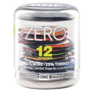 ONE Zero Condoms 12 Retail Box