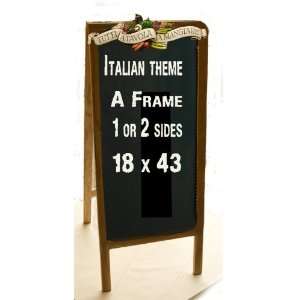  A Frame Chalkboard with Italian Sign