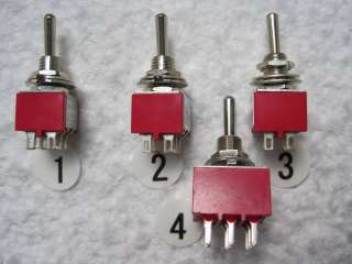 Mini Toggle Switches on/on on/off/on For Guitar  
