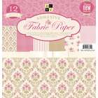 Diecuts With A View Adhesive Backed Fabric Paper Stack 12X12 Pink 