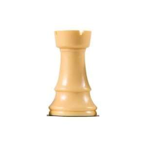  Quality Replacement Chess Piece   White Rook 2 1/8 Toys & Games