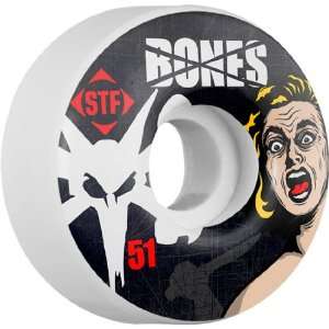   Bones STF Fright Night 51mm Skateboard Wheels (Set Of 4) Sports