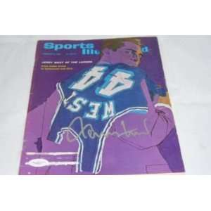  LAKERS JERRY WEST SIGNED SPORTS ILLUSTRATED MAG JSA WOW 