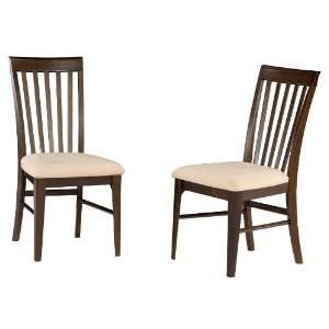 Atlantic Furniture Montreal Dining Chairs Caramel Latte w/ Cappuccino 