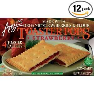 Amys Strawberry Toaster Pop, Organic, 8.5 Ounce Boxes (Pack of 12 